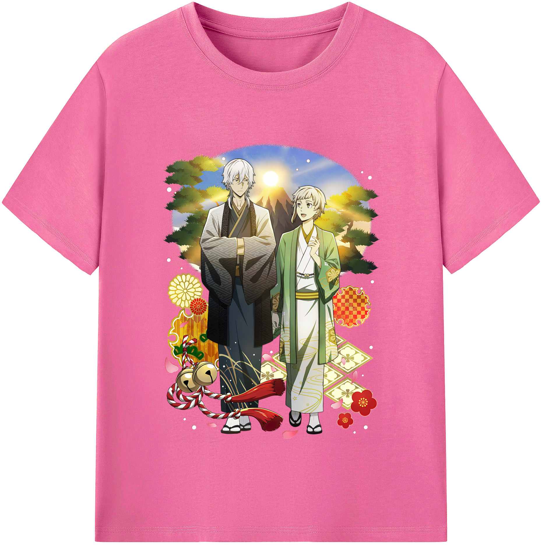（画像用） 文豪ストレイドッグス Bungo Stray Dogs レディースカジュアルプリントTシャツ（綿100％）
